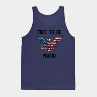 Time to be Proud 14th July USA Eagle Tank Top